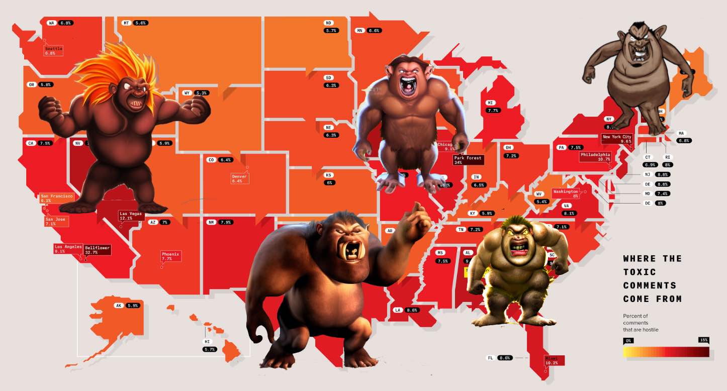 Map source: Wired magazine, Trolls across America. The troll figures are the author’s addition.